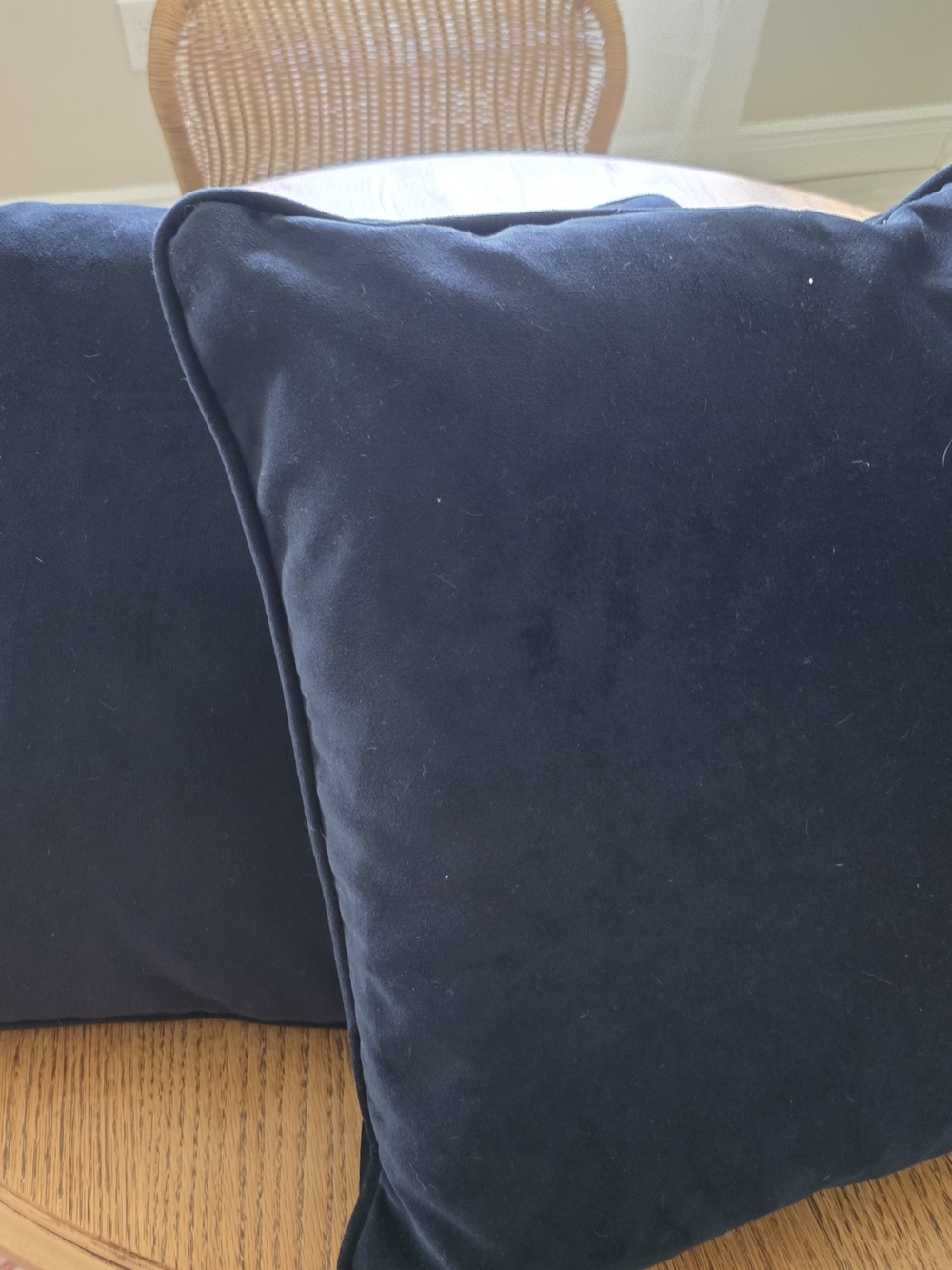 Plush Navy Throw Pillow - Classic Accent Cushion